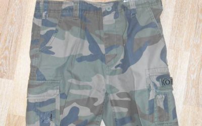 Vente de Bermuda enfant coton camouflage vert et urbain au Luc dans le Var